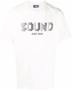 Just Don Sound-Print Short-Sleeve T-Shirt - White