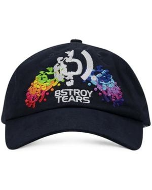 DENIM TEARS X Bstroy Logo-Embroidered Baseball Cap - Blue
