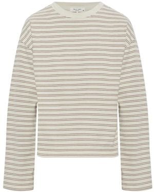 Rag & Bone Kelly Striped Long-Sleeve Top - White