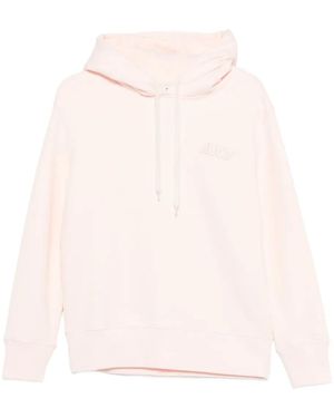 Autry Logo-Embroidered Hoodie - Pink