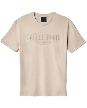 Gaelle Paris Logo T-Shirt - Natural