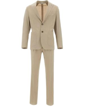 Manuel Ritz Single-Breasted Suit - Natural