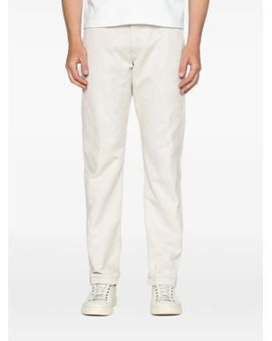Naked & Famous True Guy Straight-Leg Jeans - White