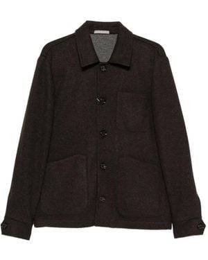 Carducci Button-Up Shirt Jacket - Black