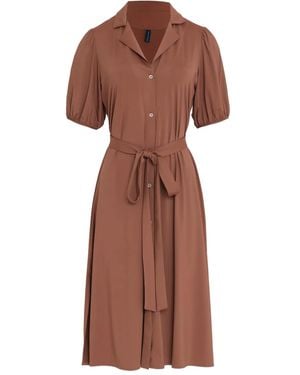 Lygia & Nanny Kleid mit Gürtel - Braun