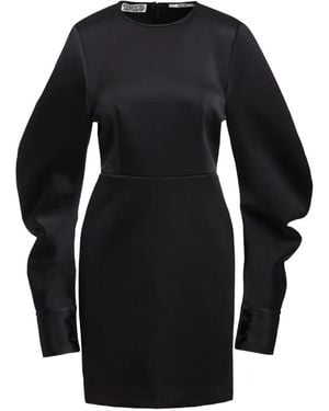 Essentiel Antwerp Vestido Corto Suelto Kori De Manga Curvada - Azul