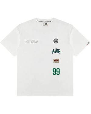 Aape By A Bathing Ape T-Shirt À Détails De Logos - White