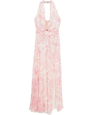 Versace Underwater Barocco Gown - Pink