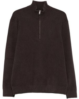 NN07 Jersey Con Media Cremallera - Negro