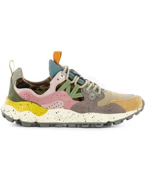 Flower Mountain Yamano 3 Suede Sneakers - White