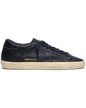Golden Goose Super-Star Leather Trainers - Blue