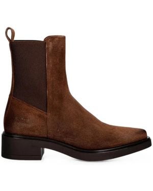 COPENHAGEN Suede Chelsea Boots - Brown