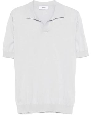 Lardini Classic-Collar Polo Shirt - White