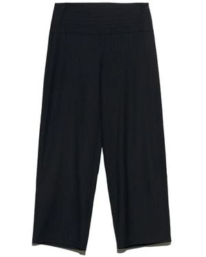 Bimba Y Lola Striped Ankle-Length Maxi Pants - Blue