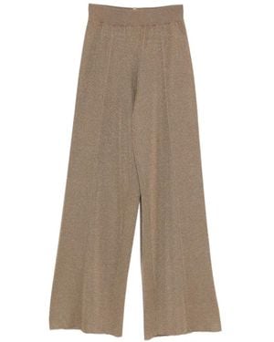 Fabiana Filippi Wide-Leg Trousers - Natural