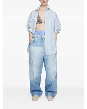 【関税＆送料込み】Marni Stretch Denim Trompe L'Oeil Trouse Marni Trompe L'oeil Stretch Denim Jeans | SHOWROOM