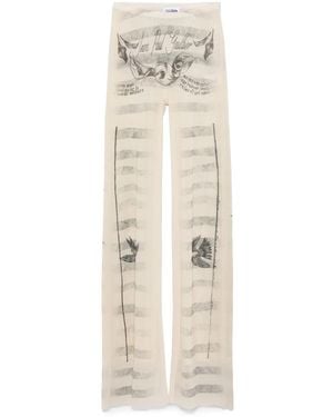 Jean Paul Gaultier The “Tattoo Marinière” Pants - Natural