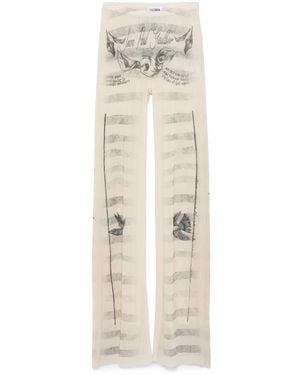 Jean Paul Gaultier The “Tattoo Marinière” Pants - Natural