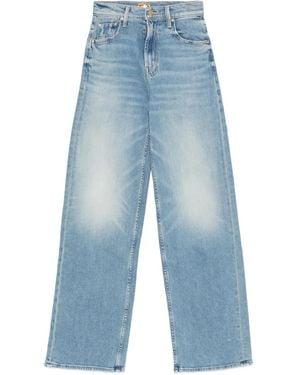 Mother The Spinner Straight-Leg Jeans - Blue