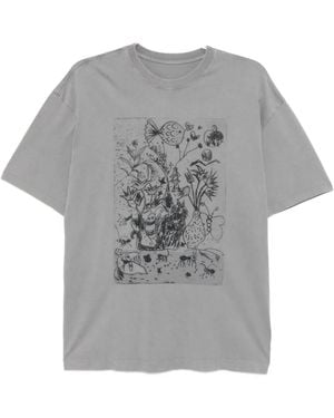 JNBY Camiseta de algodón de manga corta - Gris