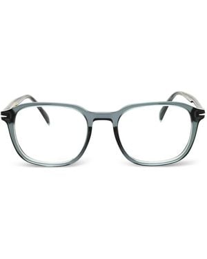 David Beckham Rectangle-Frame Glasses - Gray