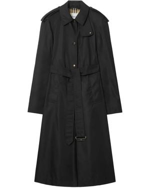 Burberry Belted Trench Coat - Black