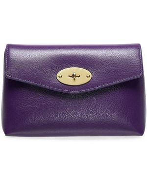 Mulberry Bolso De Mano Darley Postman's Lock De Piel - Morado