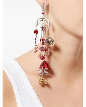 Isabel Marant Pendiente Catalina Con Charm De Cuentas - Neutro