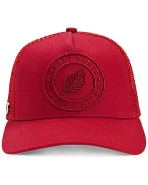 Sweet Pants Logo-Patch Mesh-Panel Cap - Red