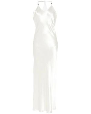 Patrizia Pepe V-Neck Maxi Dress - White