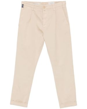 Jacob Cohen Pantalon Plissé Henry À Revers - White