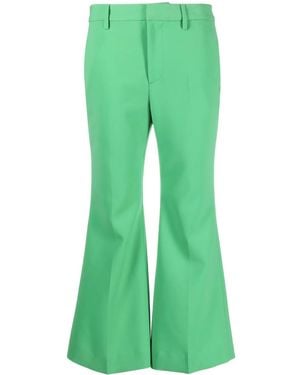 DSquared² Kick-Flare Cropped Trousers - Green