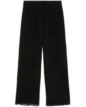 Alanui Wide-Leg Trousers - Black