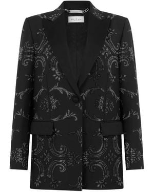 Philipp Plein Blazer Baroque Strass - Nero