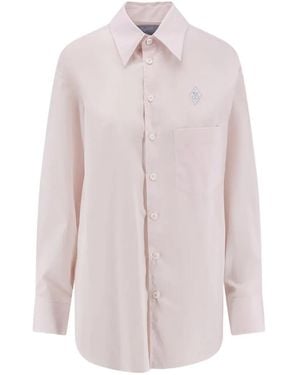 The Seafarer Embroidered Logo Patch Pocket Shirt - Pink