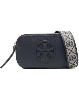 Tory Burch Logo Strap Cross Body Bag - Blue