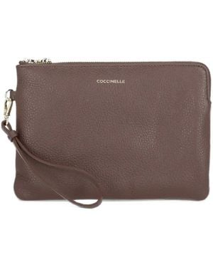 Coccinelle Medium C-Me Soft Clutch - Brown