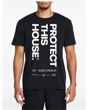 Under Armour Pth Heavyweight-Print T-Shirt - Black