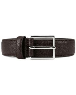 Anderson's Pebbled Leather Belt - White