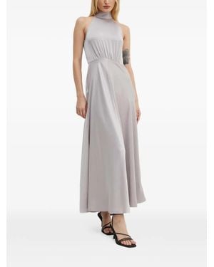 Samsøe & Samsøe Rheo Bow Halterneck Dress - Grey