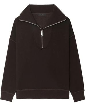 Zadig & Voltaire ハーフジップポロシャツ - ブラック
