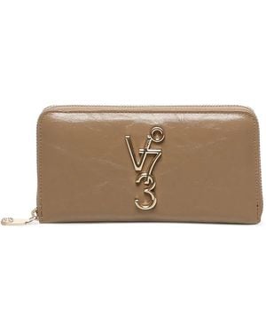 V73 Cartera con placa del logo - Neutro