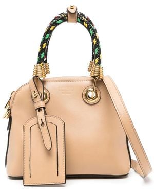 Moschino Leather Tote Bag - Natural