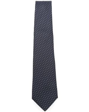 Canali Patterned Tie - Blue