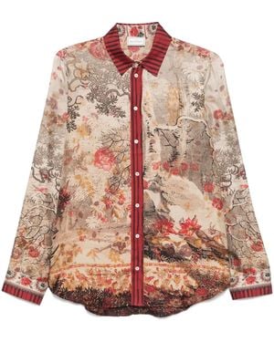 Pierre Louis Mascia Aloe Shirt - Brown