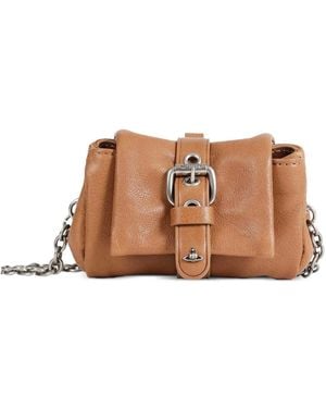 Vivienne Westwood Hazel Buckle Chain Cross Body Bag - Brown