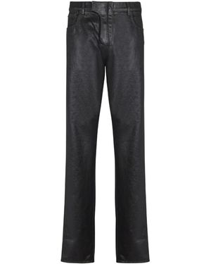 Balmain Logo Patch Trousers - Blue