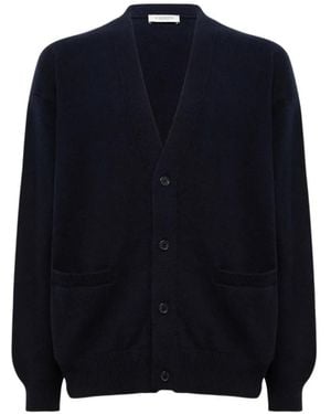 Laneus Button-Fastening Knitted Cardigan - Blue