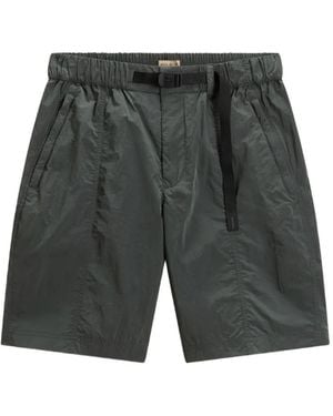 Woolrich Bermudas Elásticas Con Cinturón - Gris