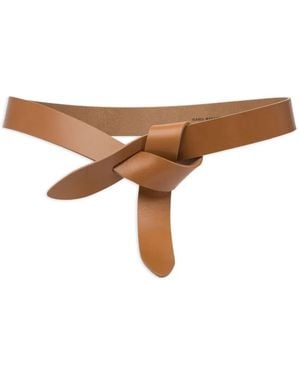 Isabel Marant Lecce Knotted Leather Belt - Brown